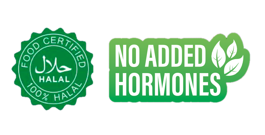 Halal Certified & No Added Hormones